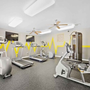 Fitness Center with cardio equipment