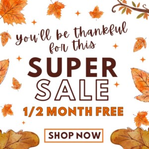 1/2 month free